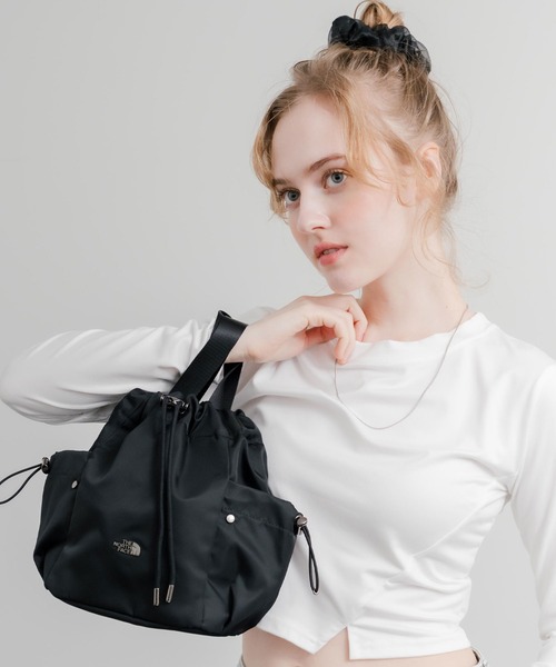 THE NORTH FACE(ザノースフェイス)の「日本未展開モデル THE NORTH FACE ザ・ノースフェイス WHITE LABEL ホワイトレーベル BONNEY BUCKET BAG MINI/2WAYショルダーバッグ(ショルダーバッグ・レディース・ブラック/クリーム/スモークピンク・FREE)」の10枚目の写真
