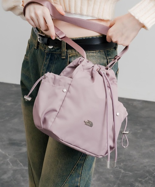 THE NORTH FACE(ザノースフェイス)の「日本未展開モデル THE NORTH FACE ザ・ノースフェイス WHITE LABEL ホワイトレーベル BONNEY BUCKET BAG MINI/2WAYショルダーバッグ(ショルダーバッグ・レディース・ブラック/クリーム/スモークピンク・FREE)」の21枚目の写真