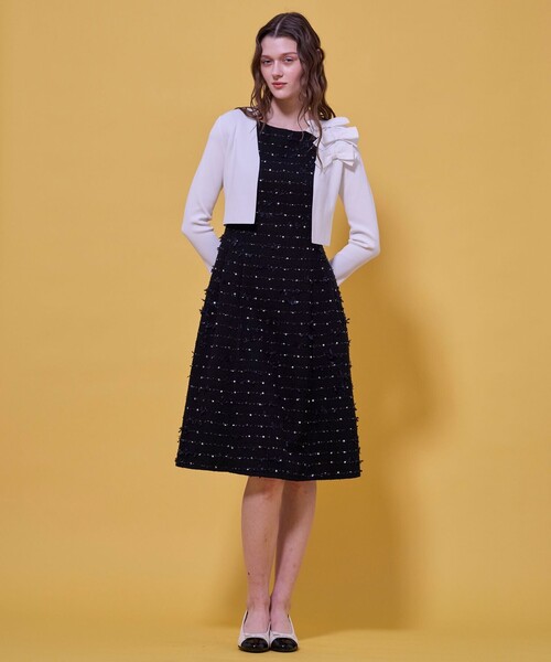 TOCCA(トッカ)の「FLOWER HIDE AND SEEK ドレス(ワンピース・レディース・ブラック系/アイボリー系・0/6/4/2)」の20枚目の写真