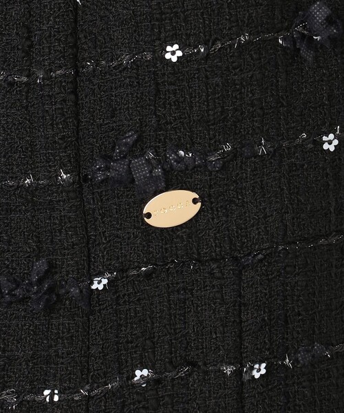 TOCCA(トッカ)の「FLOWER HIDE AND SEEK ドレス(ワンピース・レディース・ブラック系/アイボリー系・0/6/4/2)」の9枚目の写真