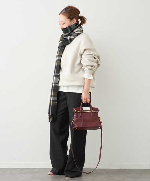 Joshua Ellis（ジョシュアエリス）の「【JOSHUA ELLIS/ジョシュア エリス】 MILITARY FLANNEL CHECK（ストール/ショール・レディース・カーキ・FREE）」の3枚目の写真