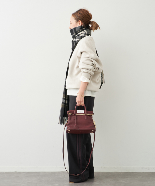 Joshua Ellis（ジョシュアエリス）の「【JOSHUA ELLIS/ジョシュア エリス】 MILITARY FLANNEL CHECK（ストール/ショール・レディース・カーキ・FREE）」の4枚目の写真