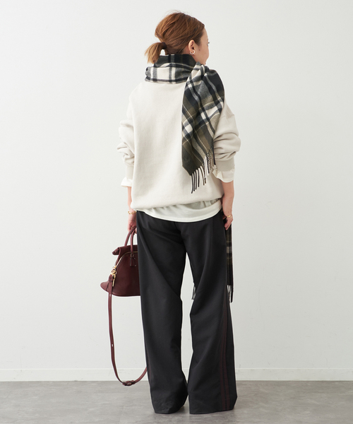 Joshua Ellis（ジョシュアエリス）の「【JOSHUA ELLIS/ジョシュア エリス】 MILITARY FLANNEL CHECK（ストール/ショール・レディース・カーキ・FREE）」の5枚目の写真