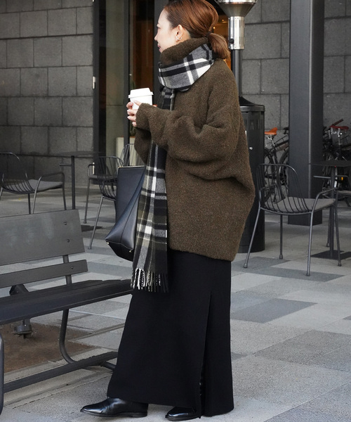 Joshua Ellis（ジョシュアエリス）の「【JOSHUA ELLIS/ジョシュア エリス】 MILITARY FLANNEL CHECK（ストール/ショール・レディース・カーキ・FREE）」の7枚目の写真