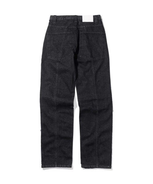 MASSNOUN（マスノウン）の「ダブルインシジョンデニムパンツ MSTJP001-BK（デニムパンツ・レディース・その他・MEDIUM/SMALL）」の2枚目の写真