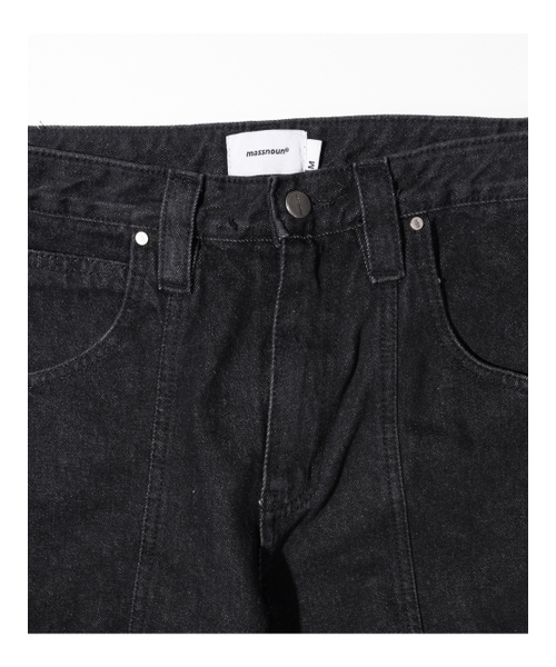 MASSNOUN（マスノウン）の「ダブルインシジョンデニムパンツ MSTJP001-BK（デニムパンツ・レディース・その他・MEDIUM/SMALL）」の4枚目の写真