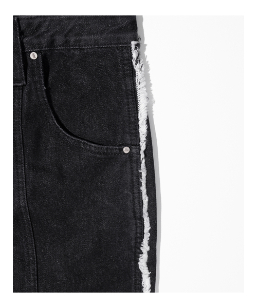 MASSNOUN（マスノウン）の「ダブルインシジョンデニムパンツ MSTJP001-BK（デニムパンツ・レディース・その他・MEDIUM/SMALL）」の5枚目の写真