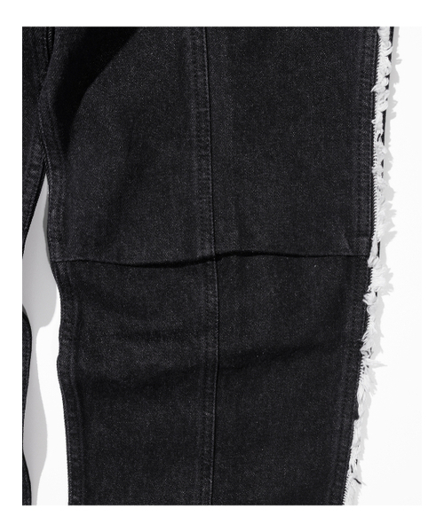MASSNOUN（マスノウン）の「ダブルインシジョンデニムパンツ MSTJP001-BK（デニムパンツ・レディース・その他・MEDIUM/SMALL）」の6枚目の写真