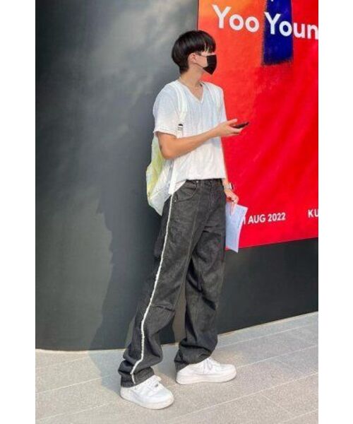 MASSNOUN（マスノウン）の「ダブルインシジョンデニムパンツ MSTJP001-BK（デニムパンツ・レディース・その他・MEDIUM/SMALL）」の12枚目の写真