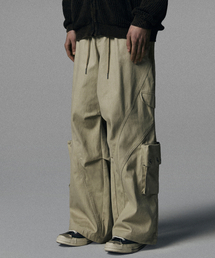 NOT4NERD(�m�b�g�t�H�[�i�[�h)��Twill Cotton Incision Cargo Pants - Beige(���̑��p���c)