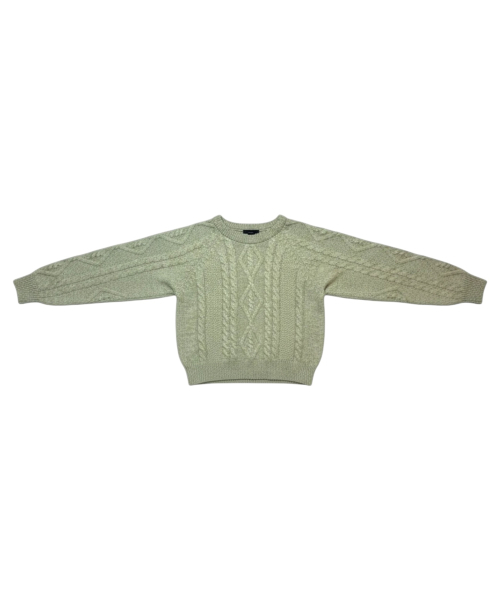 BORN SLIPPY(ボーンスリッピー)の「Soft Wool Cable Knit Sweater (Green)(ニット/セーター・レディース・その他・FREE)」の5枚目の写真