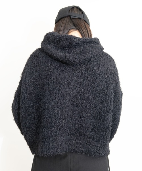 MIDVEIN（ミッドヴェイン）の「Poodle Hoody（ニット/セーター・レディース・ブラック/ピンク/ブラウン・FREE）」の11枚目の写真
