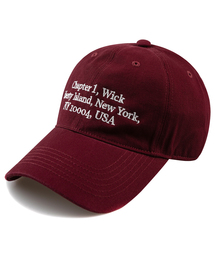 WICK（ウィック）の「Chapter 1 WASHING CAP-BURGUNDY（キャップ）」