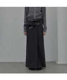 LCDC TM（エルシーディーシーティーエム）の「FOLD-OVER CHECK SKIRT (DARK GREY)（スカート）」