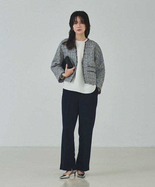 セール】ラメツイードジャケット/オケージョン/セレモニー/フォーマル