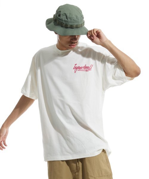 CREAM SODA LAB(クリームソーダラボ)の「バスケットボールレッスン.1 半袖Tシャツ アイボリーピンク(Tシャツ/カットソー・レディース・その他・XX-LARGE/MEDIUM/LARGE/X-LARGE)」の4枚目の写真