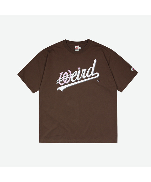 WEIRDWORLD(ウィアード ワールド)の「ベーシックウェーブロゴTシャツブラウン(Tシャツ/カットソー・レディース・ブラウン・LARGE/X-LARGE/MEDIUM)」の1枚目の写真