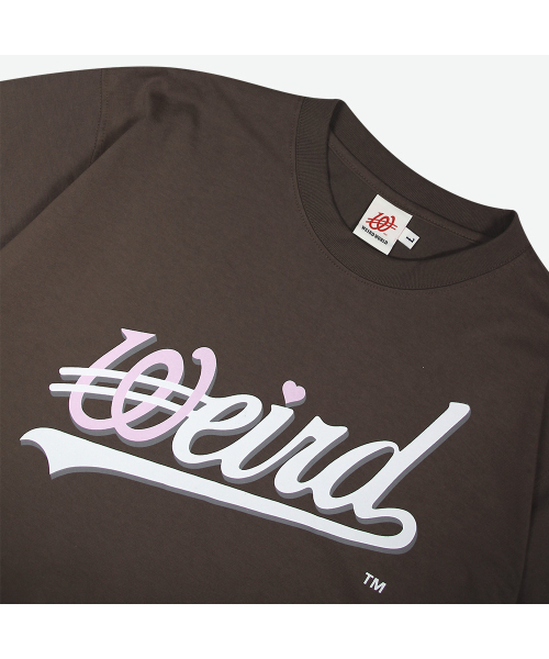 WEIRDWORLD(ウィアード ワールド)の「ベーシックウェーブロゴTシャツブラウン(Tシャツ/カットソー・レディース・ブラウン・LARGE/X-LARGE/MEDIUM)」の2枚目の写真
