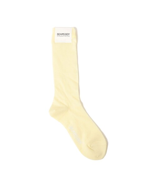 BEAMS BOY（ビームスボーイ）の「ハイゲージ リブ ソックス（ソックス/靴下・レディース・ホワイト/イエロー/ミント・ONE SIZE）」の3枚目の写真