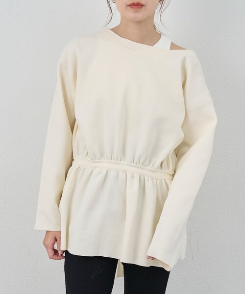 SHENERY(シーナリー)の「3WAYペプラムカーディガン(カーディガン/ボレロ・レディース・ブラック/オフホワイト/イエロー・FREE)」の2枚目の写真