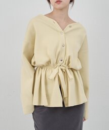 SHENERY | 3WAYペプラムカーディガン(カーディガン/ボレロ)