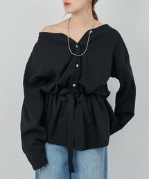 SHENERY | 3WAYペプラムカーディガン(カーディガン/ボレロ)