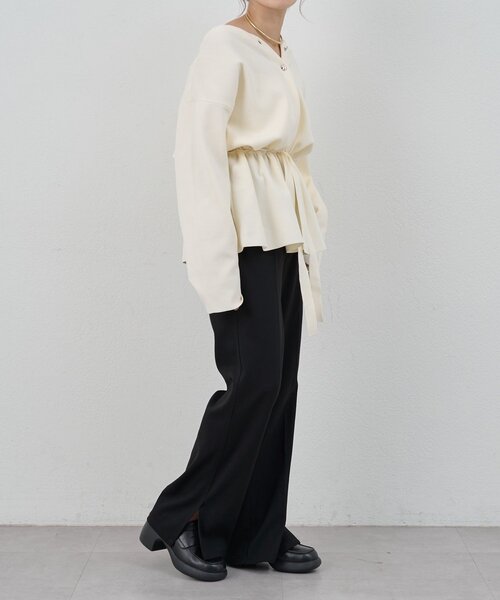 SHENERY(シーナリー)の「3WAYペプラムカーディガン(カーディガン/ボレロ・レディース・ブラック/オフホワイト/イエロー・FREE)」の7枚目の写真