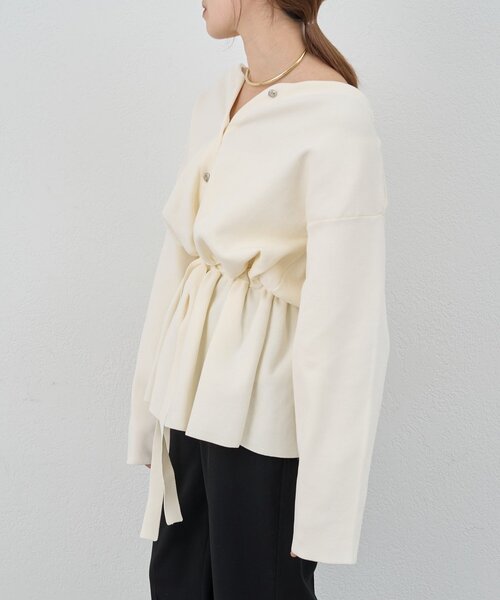 SHENERY(シーナリー)の「3WAYペプラムカーディガン(カーディガン/ボレロ・レディース・ブラック/オフホワイト/イエロー・FREE)」の10枚目の写真