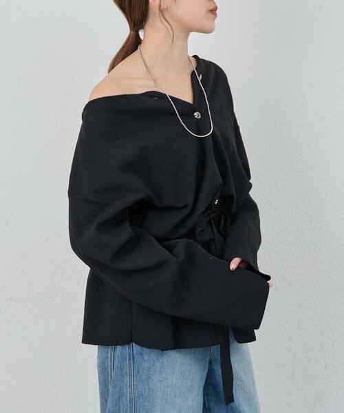 SHENERY(シーナリー)の「3WAYペプラムカーディガン(カーディガン/ボレロ・レディース・ブラック/オフホワイト/イエロー・FREE)」の15枚目の写真