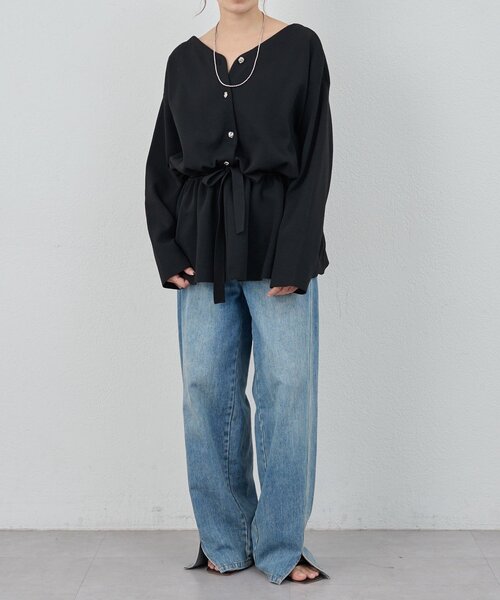 SHENERY(シーナリー)の「3WAYペプラムカーディガン(カーディガン/ボレロ・レディース・ブラック/オフホワイト/イエロー・FREE)」の16枚目の写真