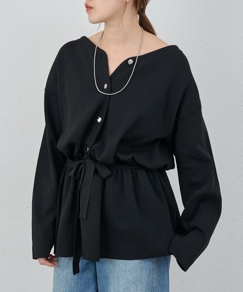 SHENERY(シーナリー)の「3WAYペプラムカーディガン(カーディガン/ボレロ・レディース・ブラック/オフホワイト/イエロー・FREE)」の21枚目の写真