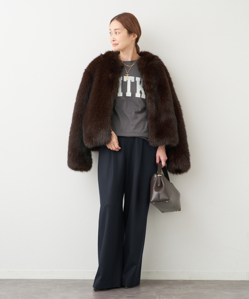 Deuxieme Classe（ドゥーズィエムクラス）の「【DENIMIST/デニミスト】 DENIMIST CLASSIC TSHIRT（Tシャツ/カットソー・レディース・チャコールグレー・FREE）」の5枚目の写真