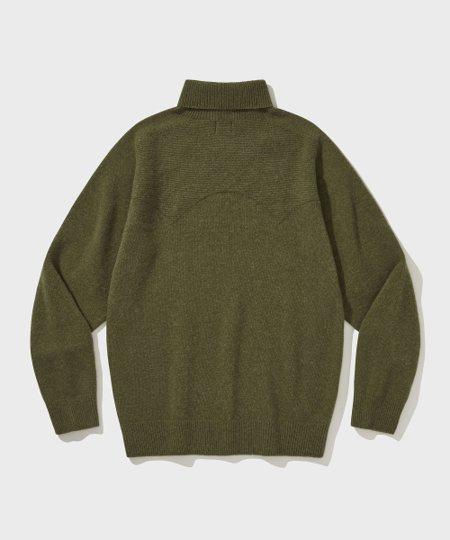 VDR（ブイディアール）の「WHOLE GARMENT DOUBLE FACE TURTLENECK [Olive]（ニット/セーター・メンズ・その他・MEDIUM/LARGE/X-LARGE）」の2枚目の写真