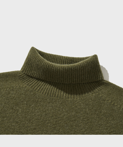 VDR（ブイディアール）の「WHOLE GARMENT DOUBLE FACE TURTLENECK [Olive]（ニット/セーター・メンズ・その他・MEDIUM/LARGE/X-LARGE）」の3枚目の写真