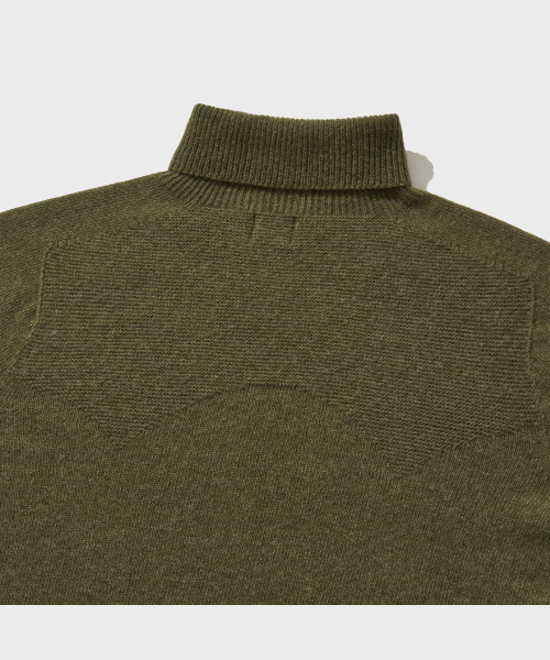 VDR（ブイディアール）の「WHOLE GARMENT DOUBLE FACE TURTLENECK [Olive]（ニット/セーター・メンズ・その他・MEDIUM/LARGE/X-LARGE）」の4枚目の写真