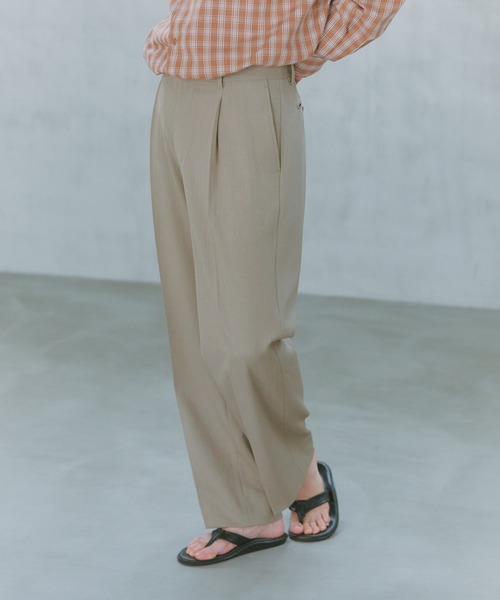 NewAnce(ニュアンス)の「【NewAnce】Hopsack Pants(その他パンツ・メンズ・ベージュ/ネイビー/ブラック・S/L/M)」の1枚目の写真