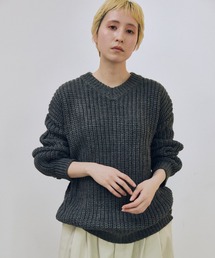 lit | Mix Yarn Vneck Knit(ニット/セーター)