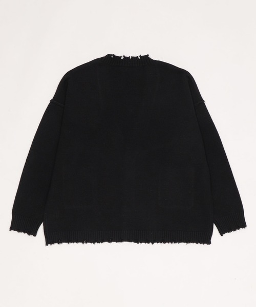 Figments（フィグメンツ）の「ダメージビッグカーディガン（カーディガン/ボレロ・レディース・ブラック・FREE）」の6枚目の写真