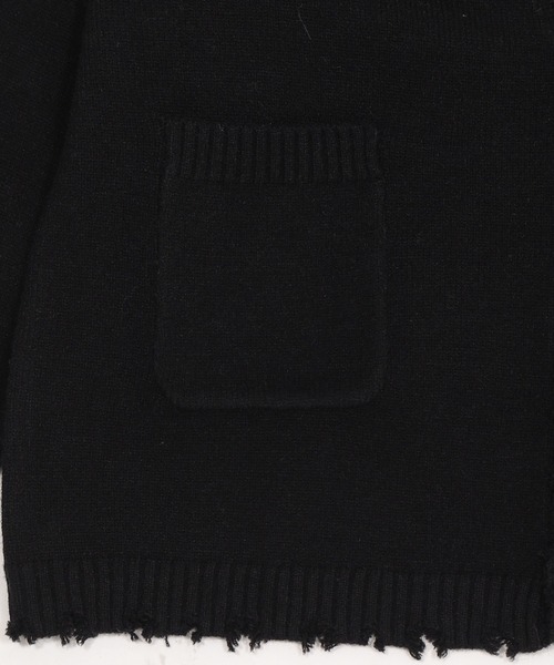 Figments（フィグメンツ）の「ダメージビッグカーディガン（カーディガン/ボレロ・レディース・ブラック・FREE）」の8枚目の写真