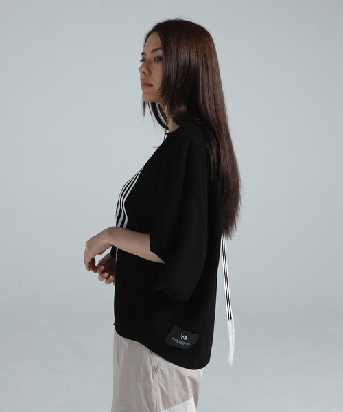 Y-3（ワイスリー）の「Y-3 KNIT TOP（ニット/セーター・レディース・ブラック×ホワイト・X-SMALL/SMALL/XX-SMALL/MEDIUM）」の3枚目の写真