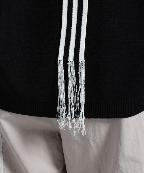 Y-3（ワイスリー）の「Y-3 KNIT TOP（ニット/セーター・レディース・ブラック×ホワイト・X-SMALL/SMALL/XX-SMALL/MEDIUM）」の5枚目の写真