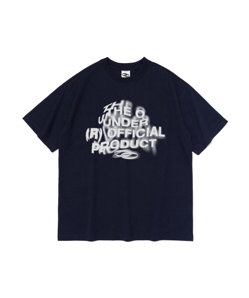 OUNDERR(オアンダーアール)の「CHAOS LOGO 半袖Tシャツ (ネイビー)(Tシャツ/カットソー・レディース・その他・SMALL/MEDIUM/LARGE/X-LARGE/XX-LARGE)」の1枚目の写真