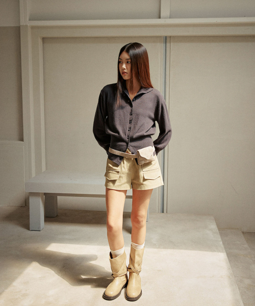 OURO（アウロ）の「BUTTON POCKET SHORTS [ BEIGE ]（その他パンツ・レディース・その他・SMALL/MEDIUM）」の2枚目の写真