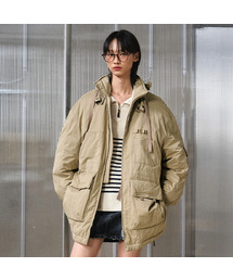 LMOOD（エルムード）の「リファインフィッシュテールフード付きフィールドパーカー ベージュ（ダウンジャケット/コート）」