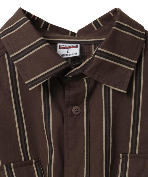 CONVERSE TOKYO（コンバーストウキョウ）の「【over print】BREAK WIDE SHIRTS（シャツ/ブラウス・レディース・ブルー/ブラウン・LARGE/MEDIUM）」の7枚目の写真