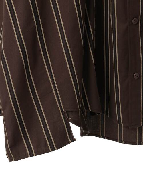 CONVERSE TOKYO（コンバーストウキョウ）の「【over print】BREAK WIDE SHIRTS（シャツ/ブラウス・レディース・ブルー/ブラウン・LARGE/MEDIUM）」の11枚目の写真