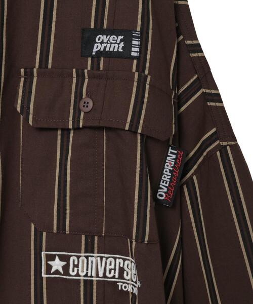 CONVERSE TOKYO（コンバーストウキョウ）の「【over print】BREAK WIDE SHIRTS（シャツ/ブラウス・レディース・ブルー/ブラウン・LARGE/MEDIUM）」の12枚目の写真