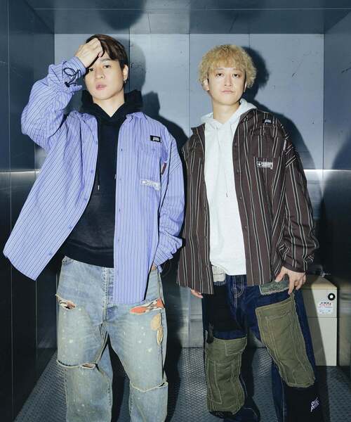 CONVERSE TOKYO（コンバーストウキョウ）の「【over print】BREAK WIDE SHIRTS（シャツ/ブラウス・レディース・ブルー/ブラウン・LARGE/MEDIUM）」の20枚目の写真