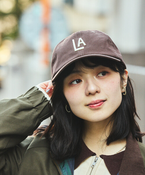FREAK'S STORE(フリークスストア)の「C.B.C by COOPERSTOWN BALL CAP × FREAK'S STORE/クーパーズタウン ボールキャップ 別注 フェルト ロゴキャップ(キャップ・レディース・ベージュ/ネイビー/その他1/ブラウン・ONE SIZE)」の3枚目の写真