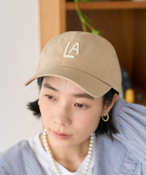 FREAK'S STORE(フリークスストア)の「C.B.C by COOPERSTOWN BALL CAP × FREAK'S STORE/クーパーズタウン ボールキャップ 別注 フェルト ロゴキャップ(キャップ・レディース・ベージュ/ネイビー/その他1/ブラウン・ONE SIZE)」の5枚目の写真